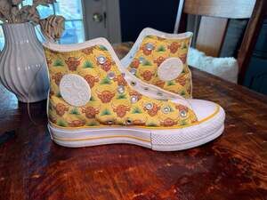 Converse Chuck Taylor All Star High Highland Cow Print Shoes